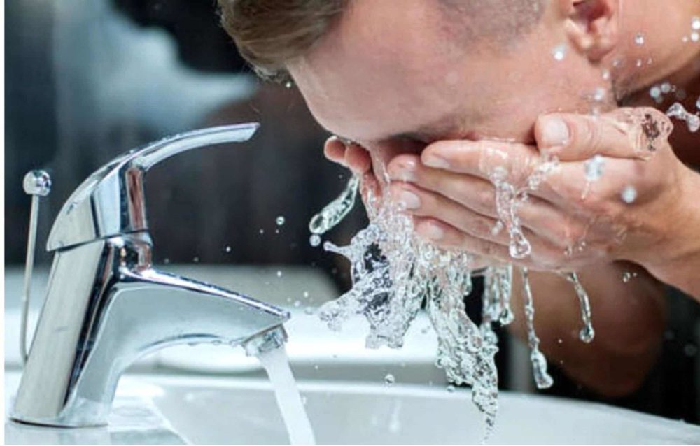 Rinse eyes with fresh water